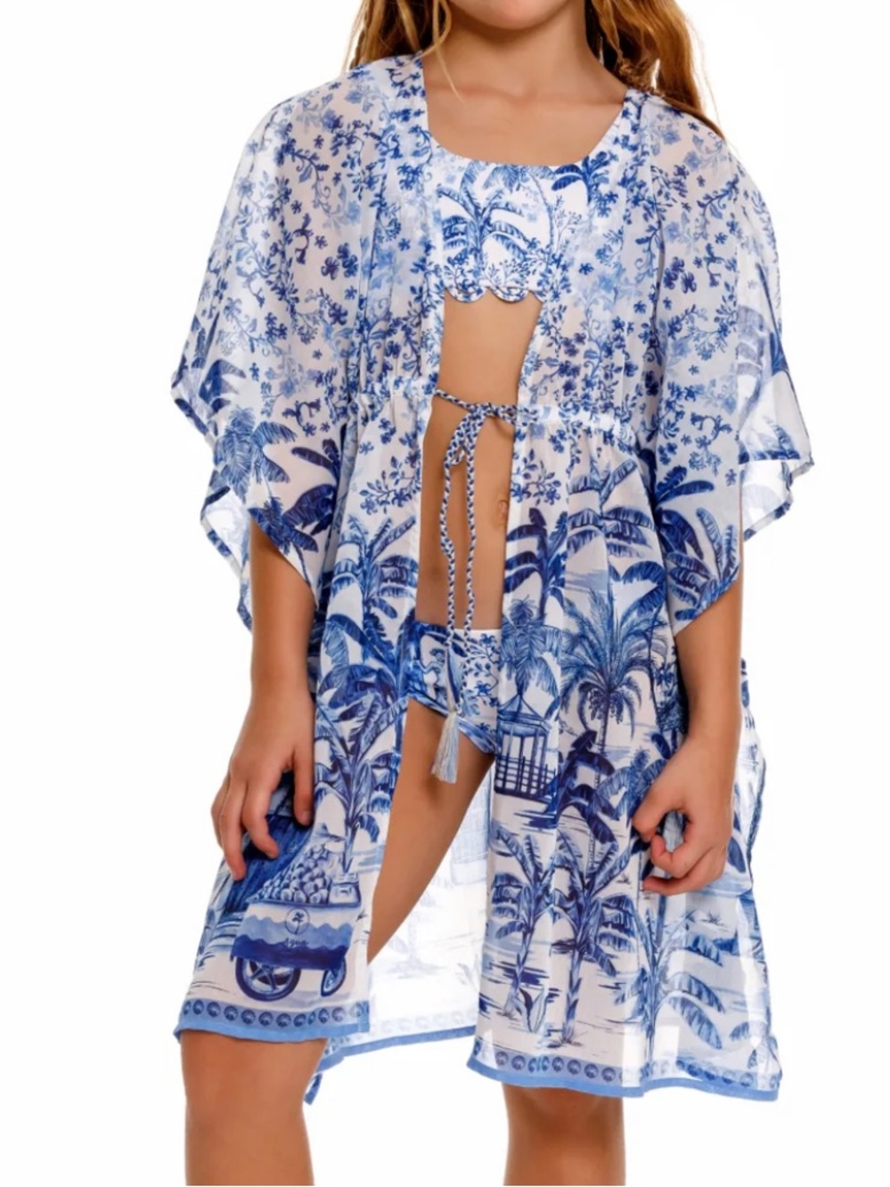 Agua Bendita Sz 2 Toddler Swimsuit Coverup Kids Tunic